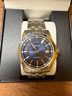 Bulova Precisionist Langford 96B159 - Blue Sunray Dial - Sweeping Second Hand